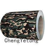 PVDF Camouflage Color Prepainted Galvalume Steel Coil Organic Coating Thickness 20-45μM