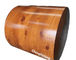 Wood Grain PET Film Prepainted Galvalume Steel Coil For Interior Decoration